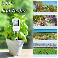 Treasure Hunter 3 in 1 Digital LCD Soil Tester PH/Moisture/Temperature High Accuracy Soil Meter with Backlight for House Plants