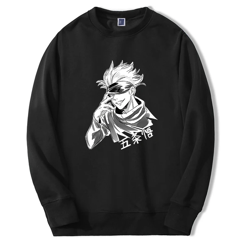 

Jujutsu Kaisen Sweatshirts For Men Women Gojo Satoru Graphic Hoodie Casual New Fashion Four Season Streetwear Cool 4XL Moletom