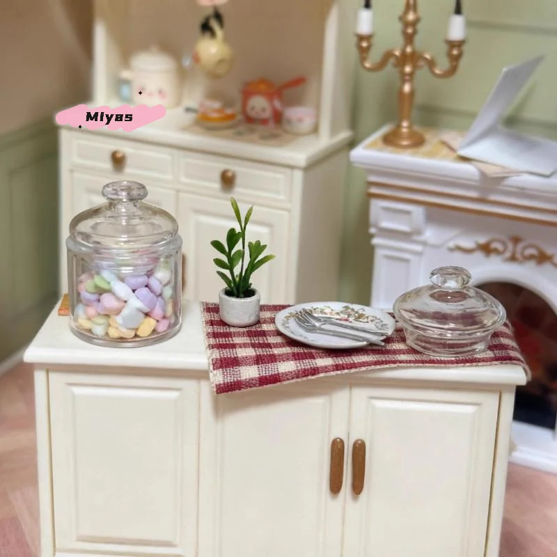 Cute Miniature Dollhouse Mini Flour Bag Kit Model Play Kitchen Food Accessory Set for Dolls Home Decoration Toy