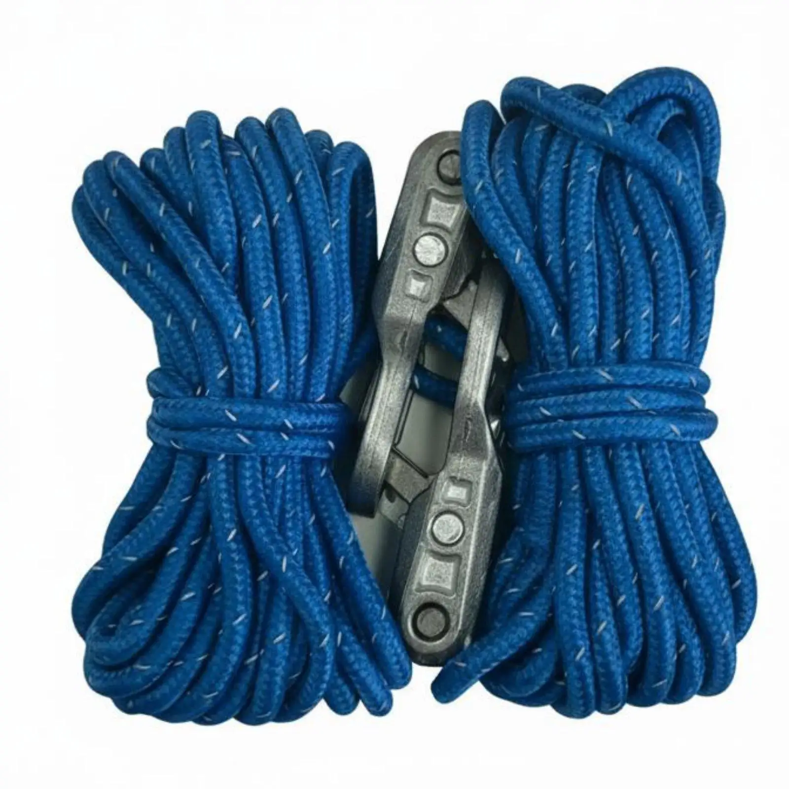 Cord Fastener with Carabiner Metal Paracord Rope Tensioner Tool for Camping and Garden Use