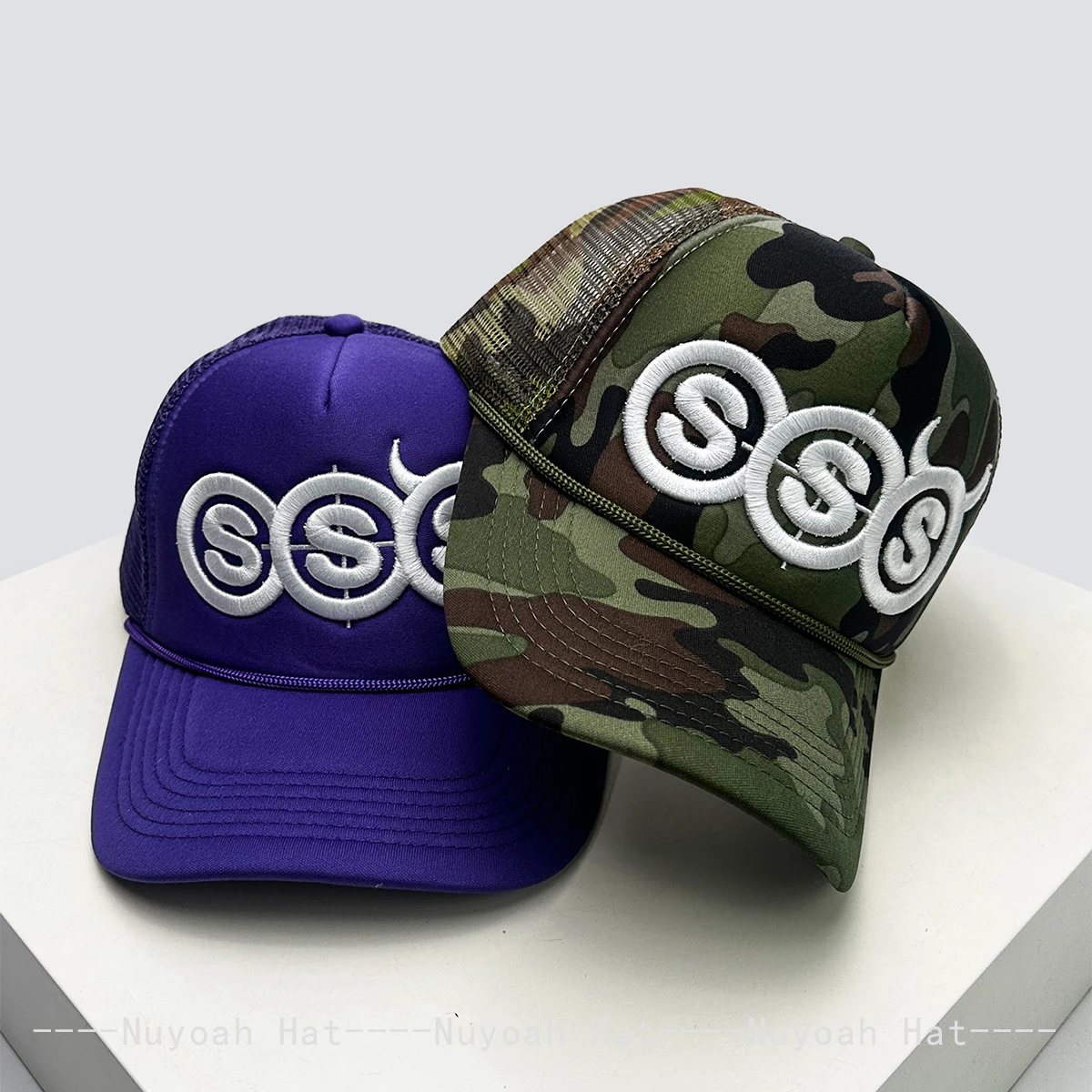 Nuevas Gorras de Béisbol Unisex con Bordado de Letras y Cuernos de Diablo, Transpirables, con Malla, Protección Solar, Estilo Hip Hop, Gorras Trucker Versátiles para Exteriores