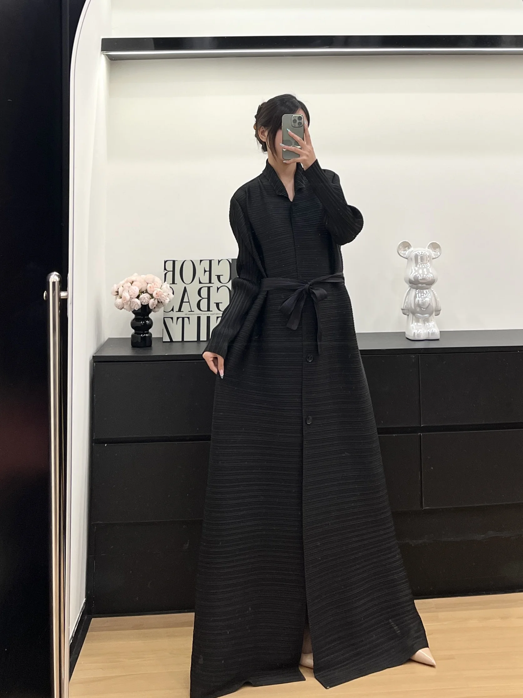 

KAF Женский однотонный кардиган с лацканами Абая, винтажный кардиган с боковым рядом пуговиц, свободный большой размер, дизайн на шнуровке, женская праздничная одежда