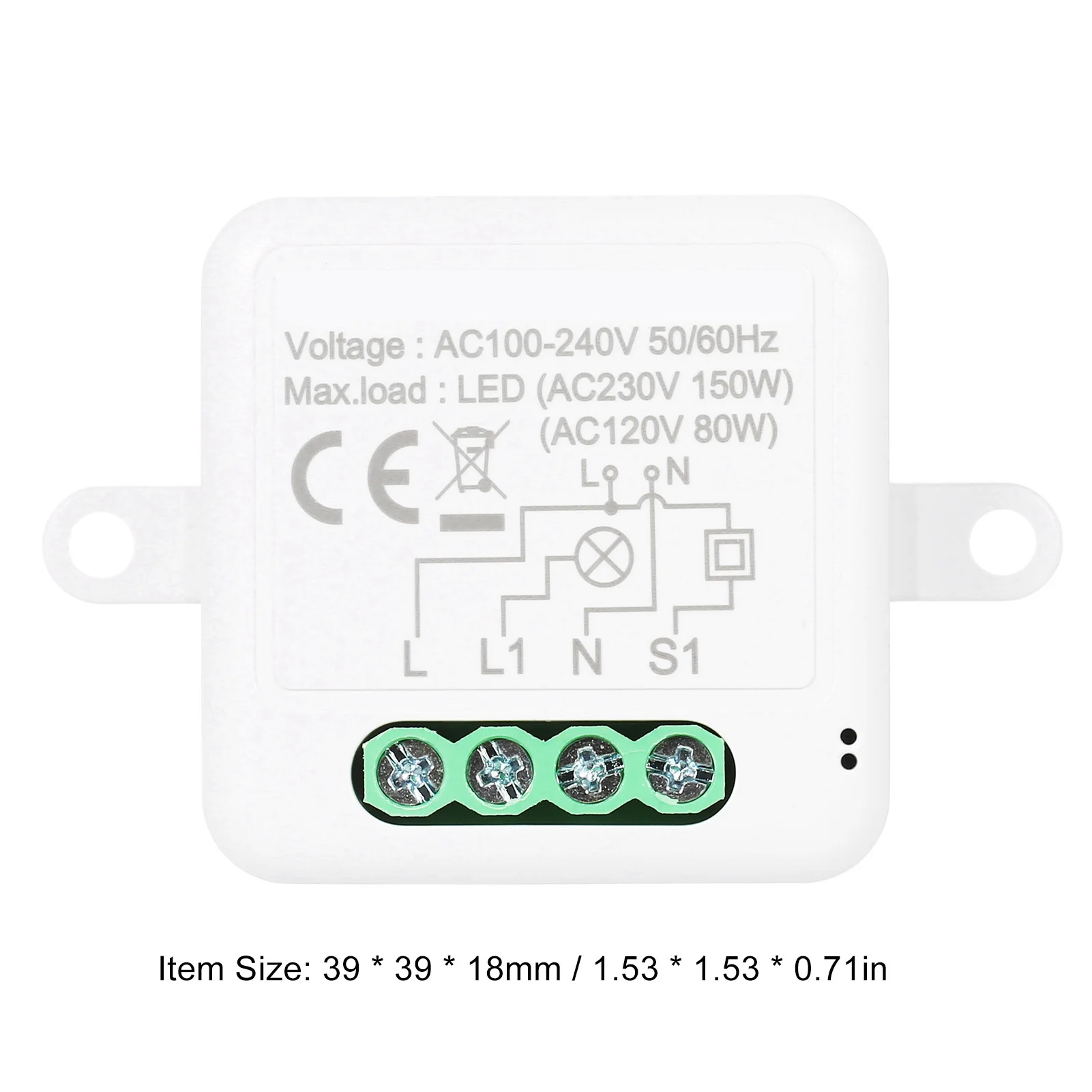 

Модуль диммера с таймером, голосовым управлением, плавной регулировкой яркости, управлением через приложение, таймером и расписанием, портативный мини-умный диммер