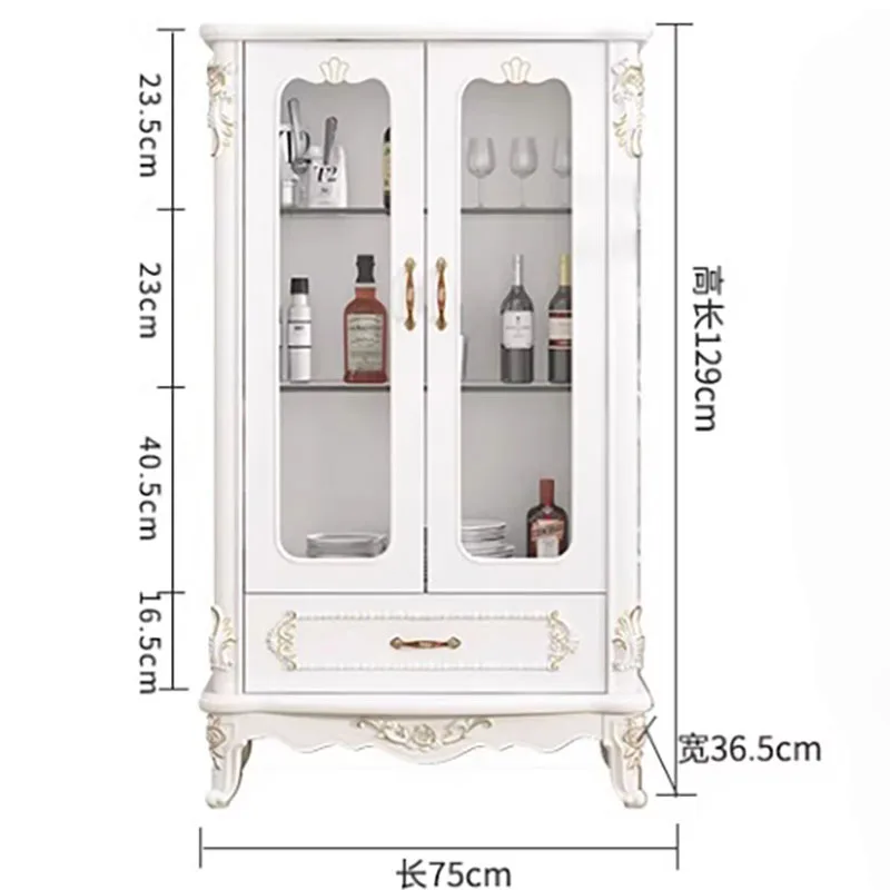 Nordic Drawers Living Room Cabinets Vintage Handles Cube Display Storage Cabinet Glass Meuble De Rangement Home Furniture