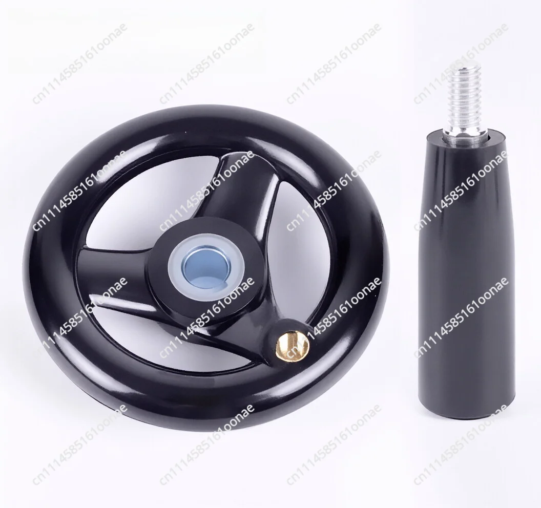 Plastic steel handwheel HAM01 HAL01 round wheel rim handwheel with rotating handle key slot/top wire locking type