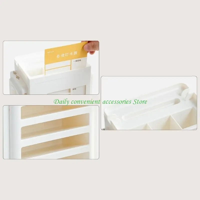 97QB Desk Organisatoren mit visuellen Zeiten Timer -Rotierhalter -Stiftorganisatoren für Schulbüro