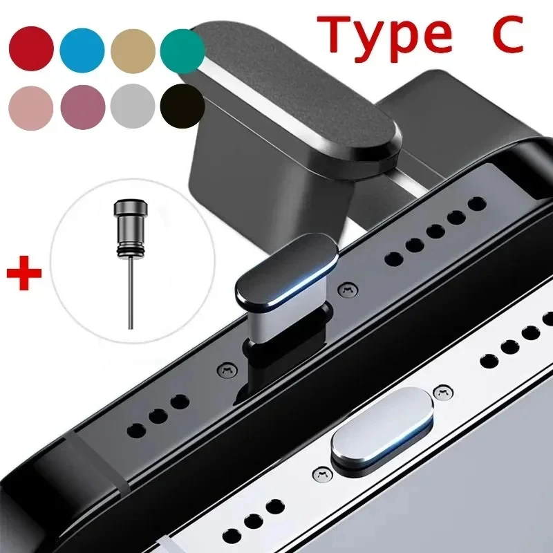 Zestaw wtyczek przeciwpyłowych do telefonu typu C Port USB typu C i wtyczka słuchawkowa 3,5 mm do Samsung Huawei Xiaomi do iPhone'a iPada Apple Airpods — zdjęcie 2