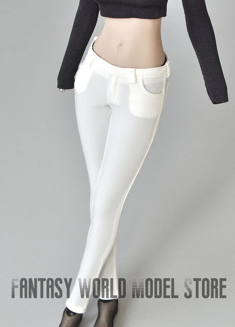 Weibliche lässige lose Jacken im Maßstab 1:6, enge Hosen, elastische, schlanke Bleistifthosen für 12-Zoll-Action-Figur-Körperpuppen