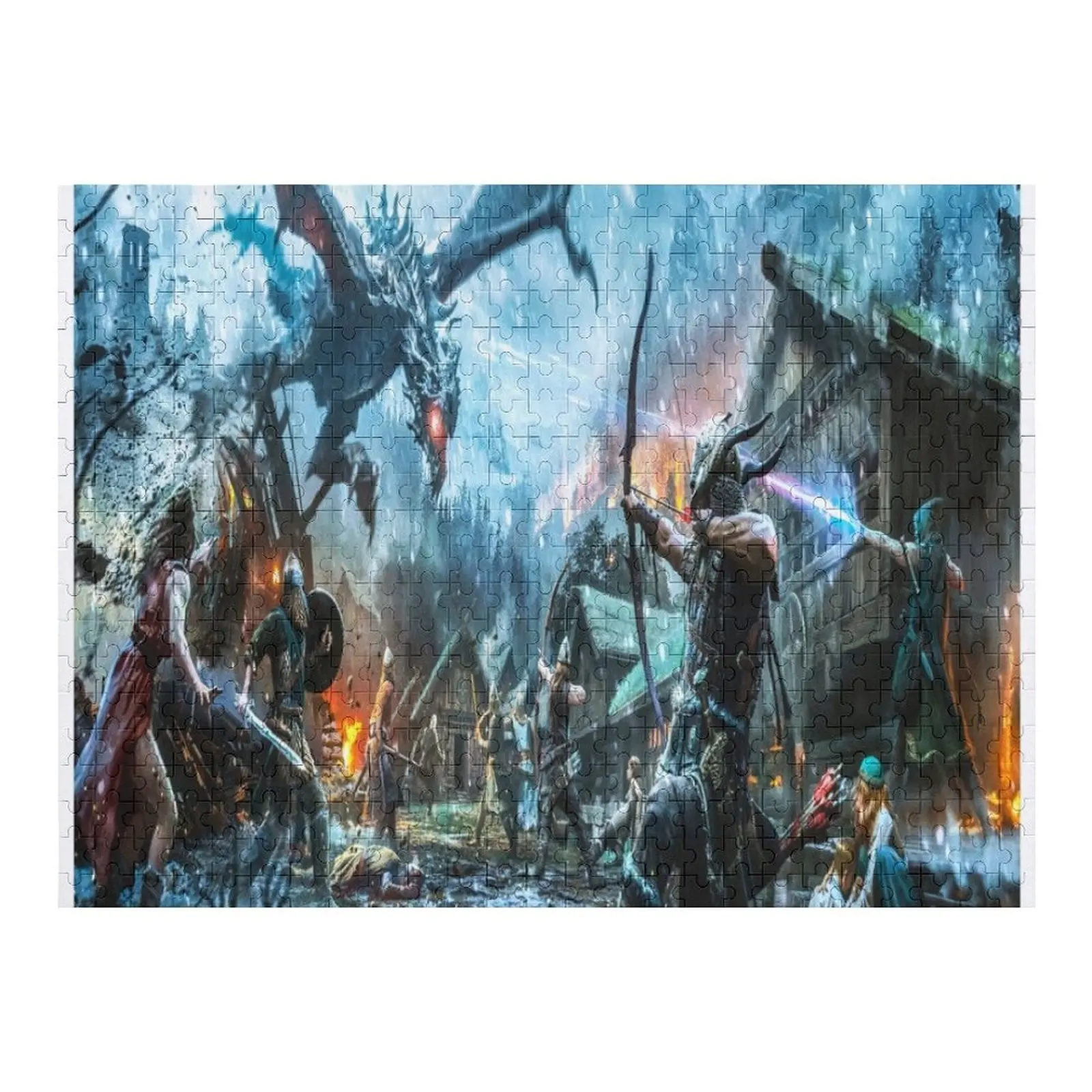 

fwc 5537 Fantasy Dragon Jigsaw Puzzle Diorama Accessories Wooden Jigsaws For Adults Personalised Name Toys For Children Puzzle