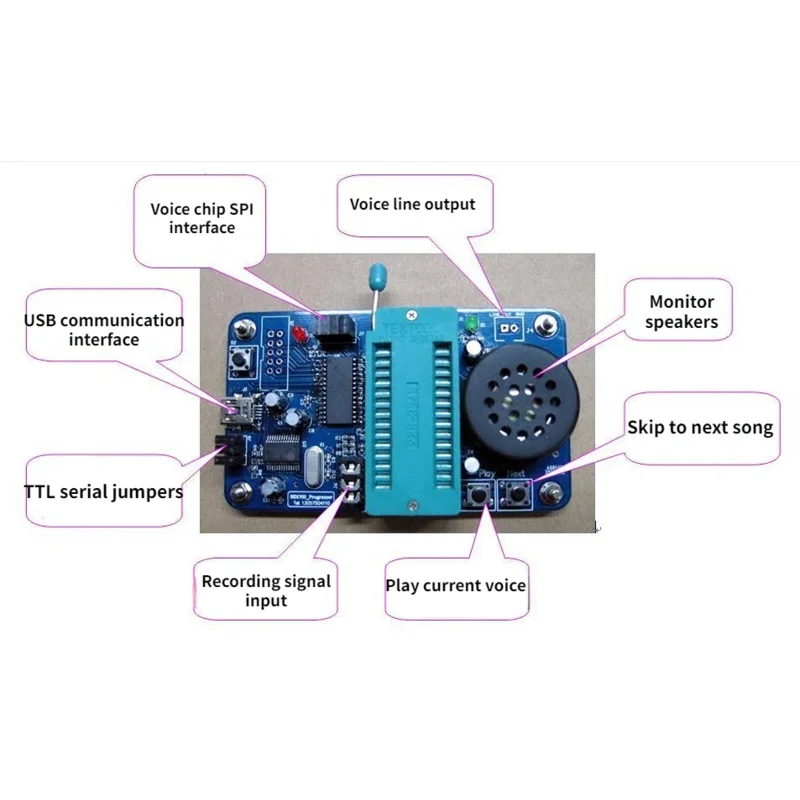 ISD 1700 1730 1760 1790 17240 Voice Downloader USB Programmer Copy Module