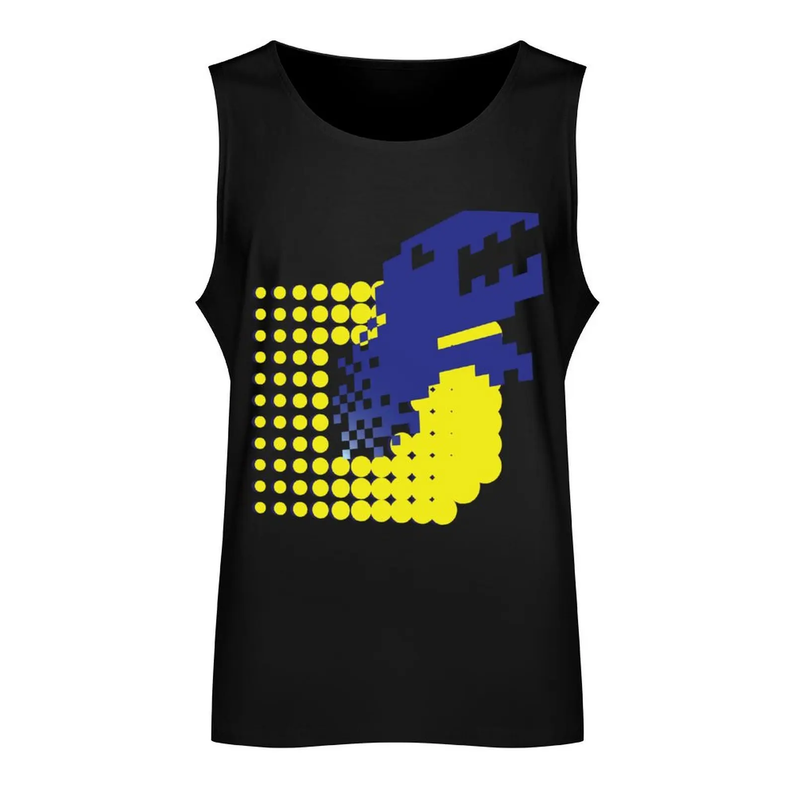 SLASH!! (Matrix Blue) Tank Top basketball gym t-shirts man