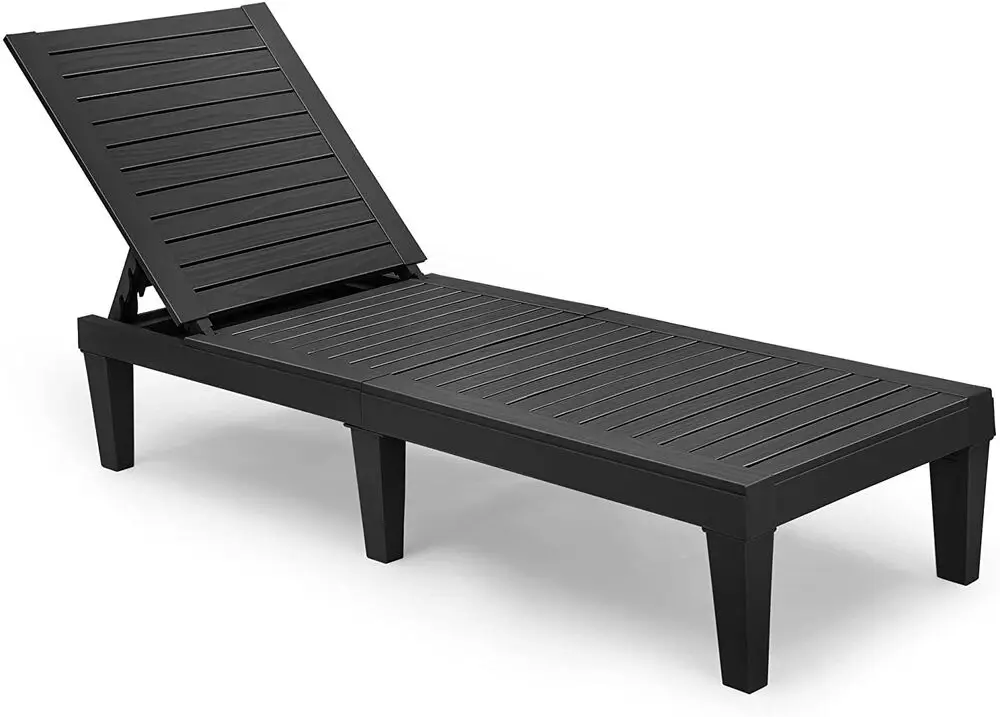 2pc Terrasse Liege Chaiselongue Außen pool Rasen Strand liegen