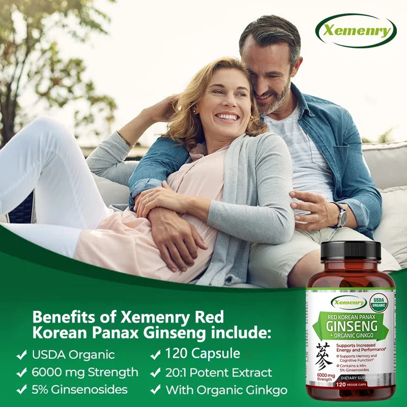 Pure Red Ginseng Extract - Energy Booster Natural Endurance Supplement for Performance, Focus, Vitality and Immune Support - Image 3