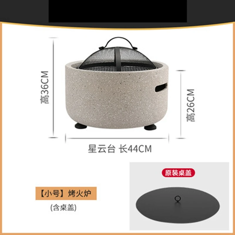 Outdoor barbecue stove small size villa charcoal heating stove  home brazier indoor charcoal brazier courtyard barbecue stove