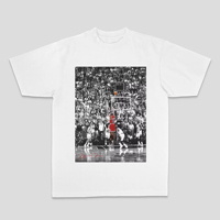 2025 Summer Michael Jordan American Print T-shirt Men's Women's Loose Cotton Direct Spray Summer Loose Short Sleeve Top Tee