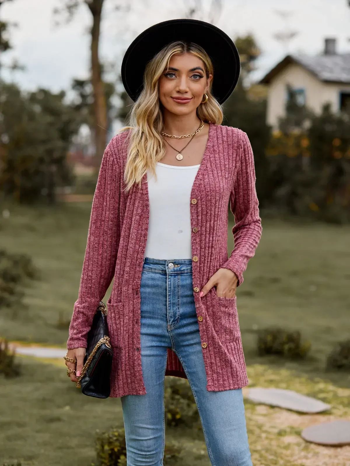 Single-Breasted Knitted Cardigan for Women, Loose Sweaters, Long Sleeves, Autumn Fashion Streetwear