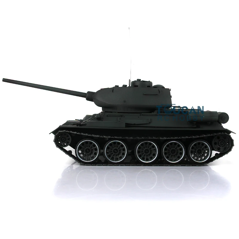 2.4G Heng Long 1/16 Green 7.0 Plastic Ver Soviet T34-85  RC Tank 3909 360° Turret Infrared Combat Smoke Effect for Boys TH17781