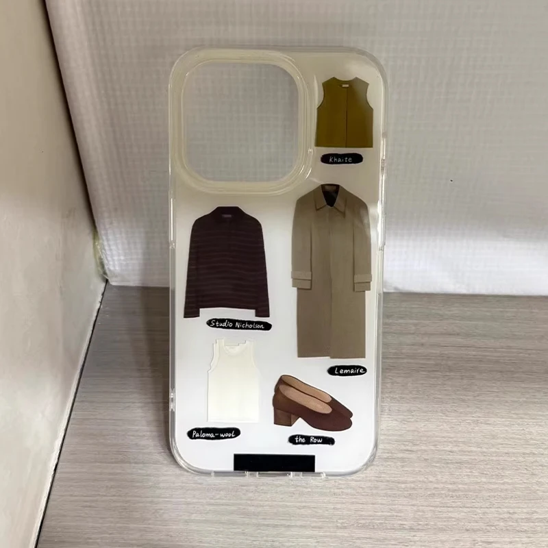 เคสโทรศัพท์สไตล์เรียบง่ายสำหรับงานแฟชั่นวีค สำหรับ iPhone 17 16 15 14 12 13 11 Pro Max Pro XR Plus ป้องกันการตกกระแทก แบบนิ่ม