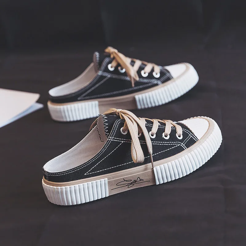 

Женские вулканизированные кеды из канваса: легкие, дышащие, нескользящие и износостойкие повседневные спортивные туфли 2026 года