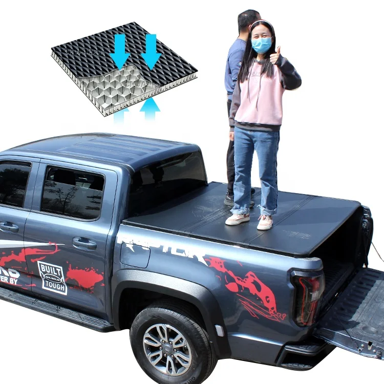 

Benext Hard Folding Aluminum Tri-Fold Tonneau Cover Ford Maverick 2023 Ranger Raptor T6 T8 T9