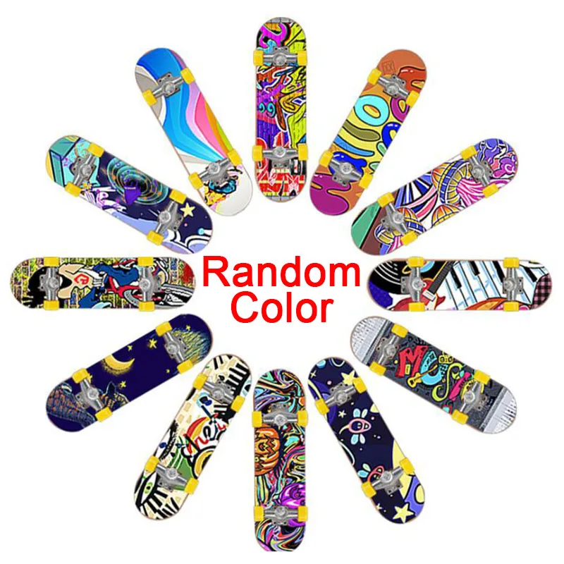 1PC Cute Kids bambini Mini Fingerboard Skate Boarding Gifts Party Toy casuale