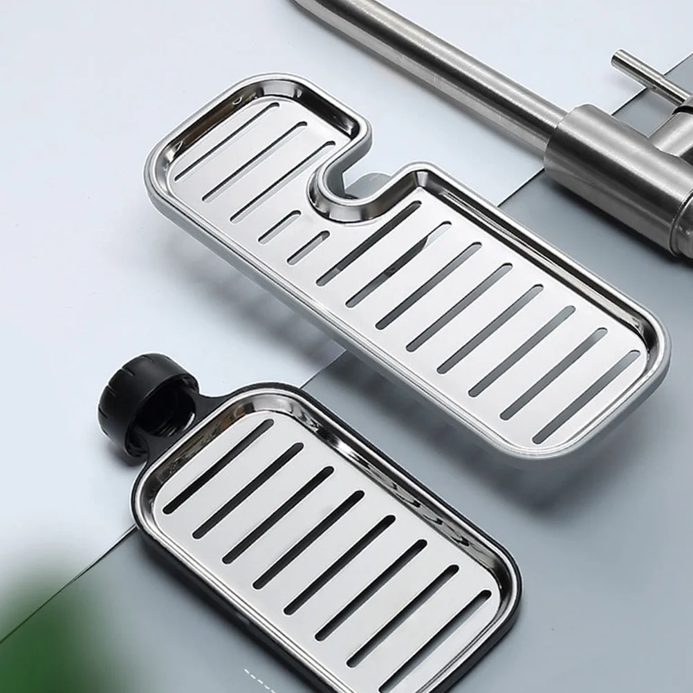 

Stainless Steel Faucet Shelf Kitchen Sink Storage Waterproof Sponge Draining Organizer Detachable Drain Rack Sink Storage