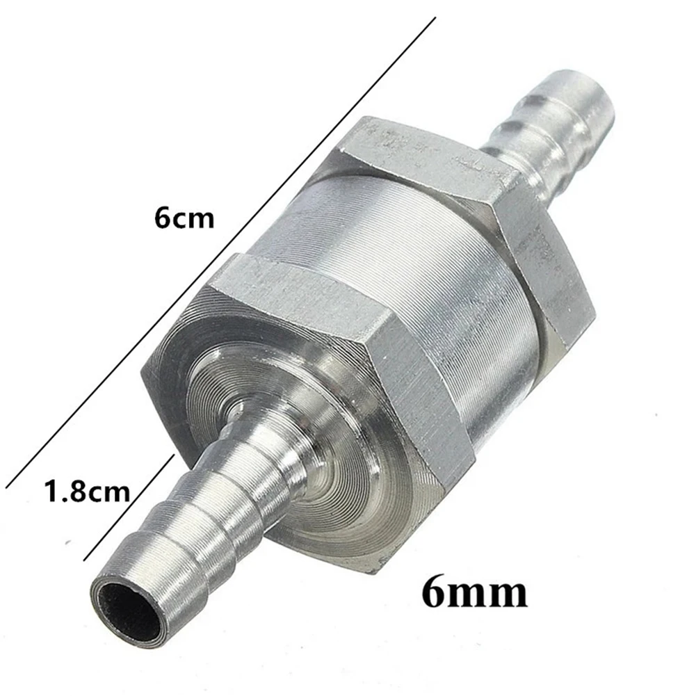 6-12mm geri dönüşsüz vana krom tek yönlü geri dönüşsüz çek valf Auminium yakıt su gazı hava vakum 6mm/8mm/10mm/12mm