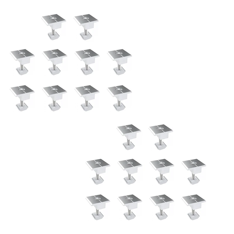 10Pcs Solar Clamp Adjustable Solar Panel Bracket Clamp Wide Photovoltaic Support For Solar Panel System 35Mm Durable