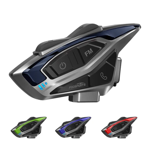 Fodsports T6 мотогарнитура,Мотоциклетная гарнитура,Bluetooth для шлема,Интерком, BT5.4