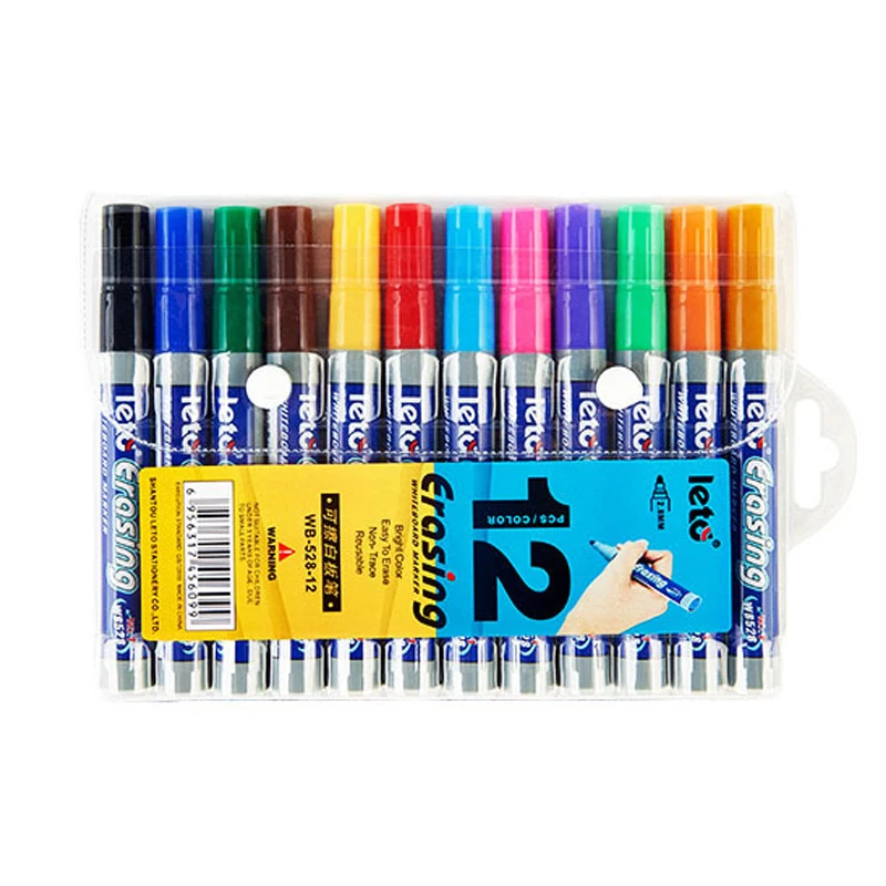 8/12 Colors Dry Erase Markers,Low-Odor 2.8mm Tip Whiteboard Markers,Pens For School,Office,Home Classroom Supplies