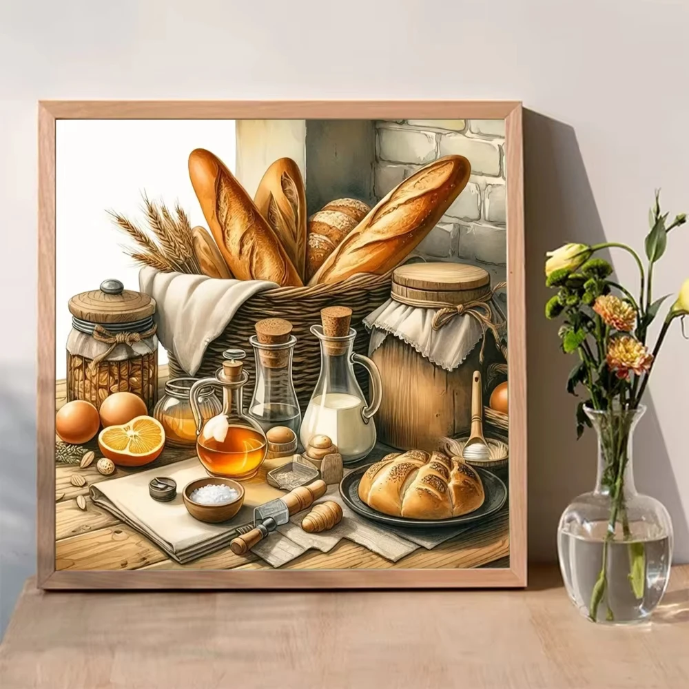 

Food Landscape Milk 500PCS/1024 PCS Jigsaw Puzzles Challenging Family Activity Game for Gameroom Bedroom Gift Frameless