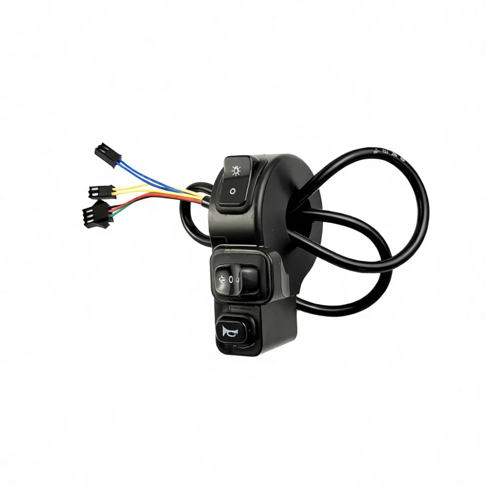 Waterproof Handlebar Controller For Electric Tricycle Horn Headlight Turn Signal Multi Function Switch Unit