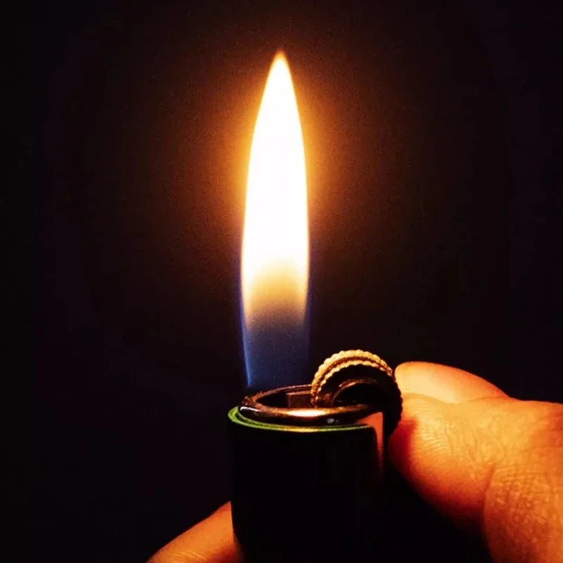 Spanish Clipper Butane Inflatable Grinding Wheel Lighter, Portable Open Flame Cigarette Lighter, Smoking Accessories