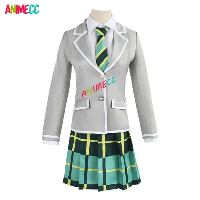 ANIMECC Chihaya Anon تأثيري حلي شعر مستعار أنيمي بانج حلم! زي مدرسي Mygo Cosplay Jk لحفلة الهالوين للنساء والفتيات