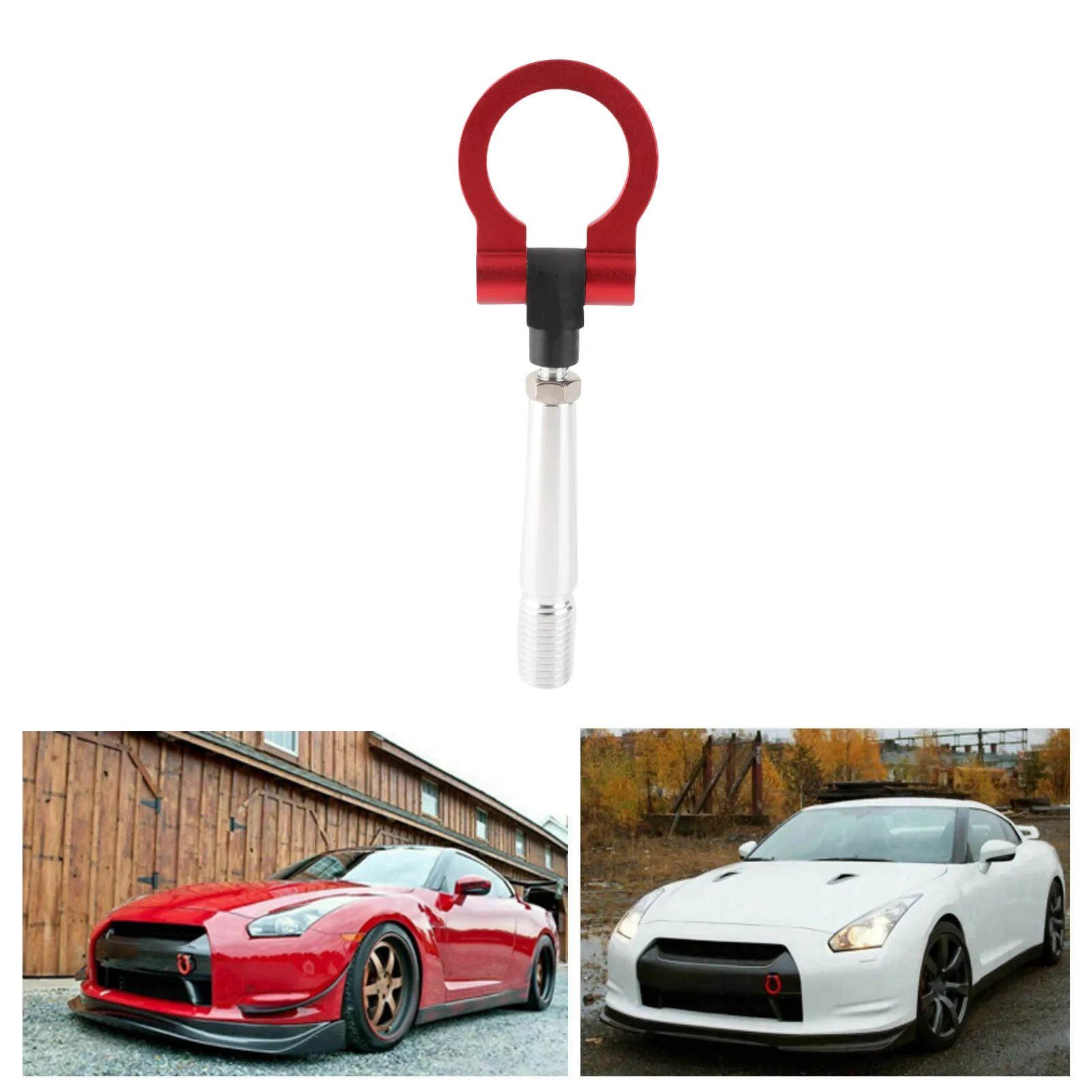 Screw on Tow Hook for GTR Tow Hook for JDM Style Screw On Track Racing Towing Ring Fit for FX35/FX45/FX50 QX70