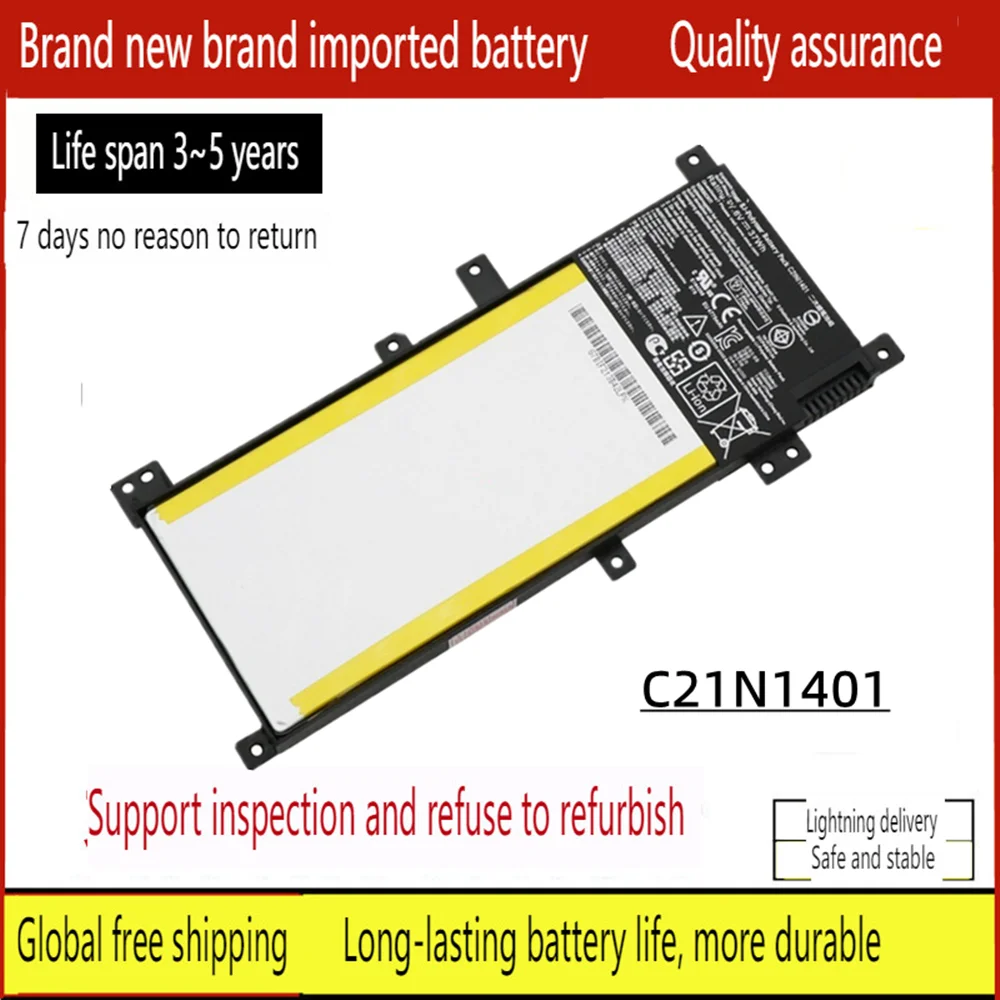 

New Laptop battery for Asus C21N1401 A455LD A455LN K455L K455LF F455L F455LD X455L X455LA X555LN