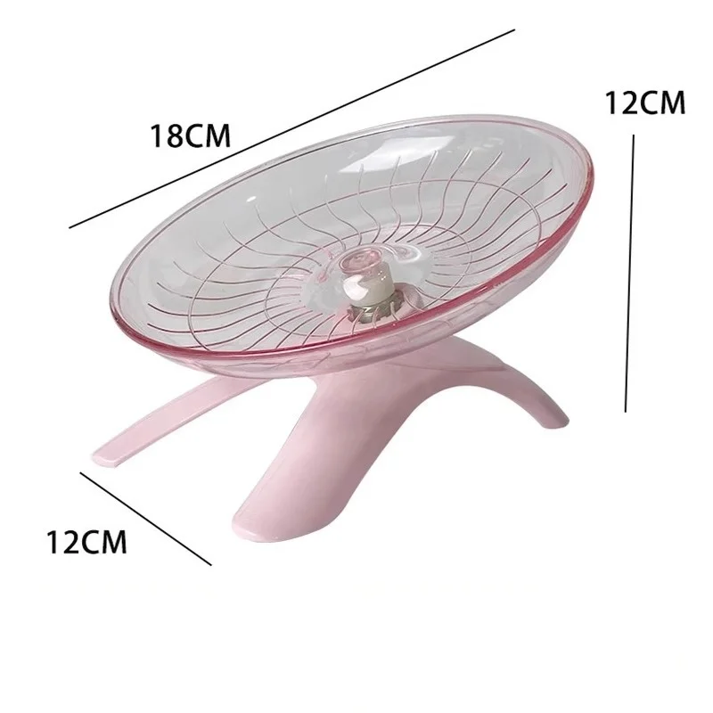 1 قطعة عجلة تمرين الصحن الطائر الصامت للحيوانات الأليفة الصغيرة-الهامستر الفئران القنافذ عجلة الجري المثالية للمخلوقين الصغيرين #6
