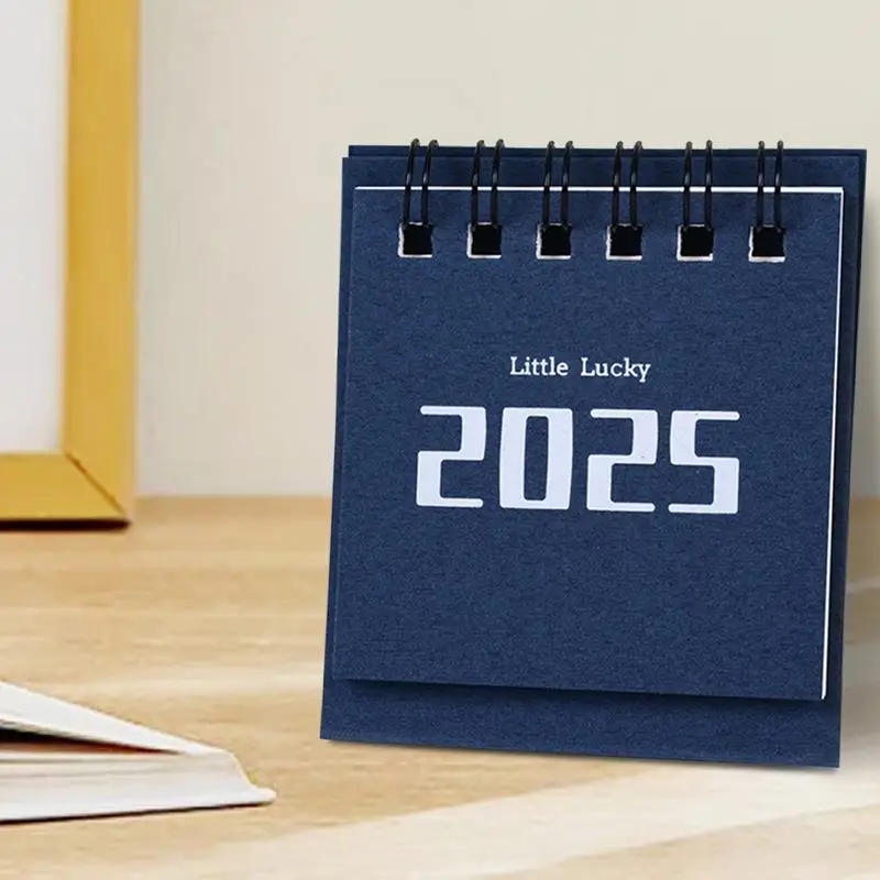 2024-2025 Desk Calendar Small Monthly Desktop Standing Calendar From Aug. 2024 To Dec. 2025 Writable Flipping Academic Year Desk