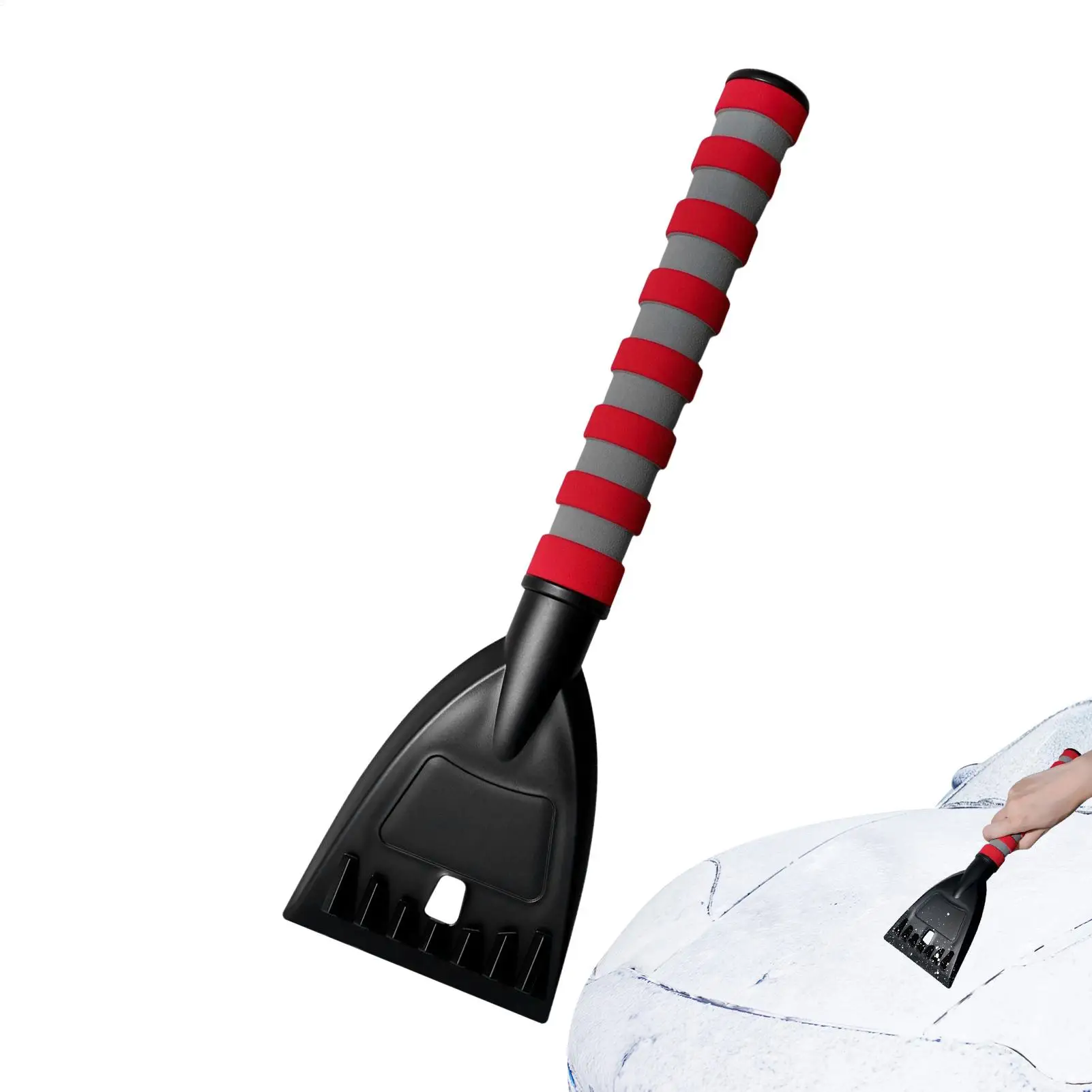 Multi-functional Snow Shovel Car Window Windshield Defrosting Scraper With Silicone Handle Lightweight Snow Shovels For Truck