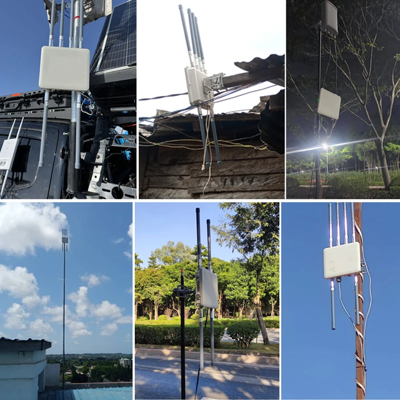 Industrial Grade 20Km Long Distance 2.4G 5.2G 5.8G Tri-Band 5400Mbps Wifi 6 Router Wireless Ap Wifi Outdoor Access Point