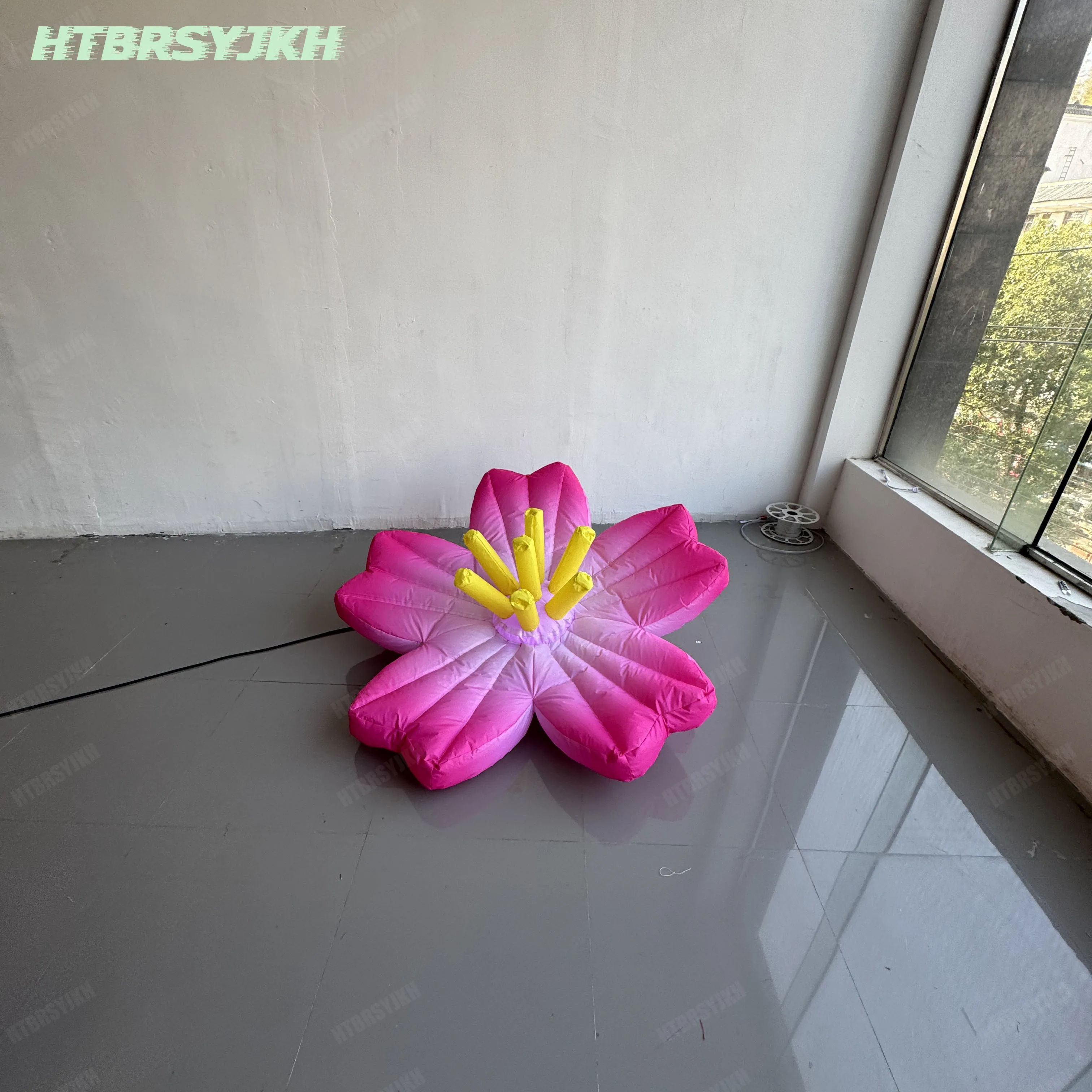 رخيصة نفخ زهرة ملهى ليلي الديكور الدعائم مع تغيير لون الصمام ضوء نادي الحدث الإعلان الدعائم المرحلة ديكور #6