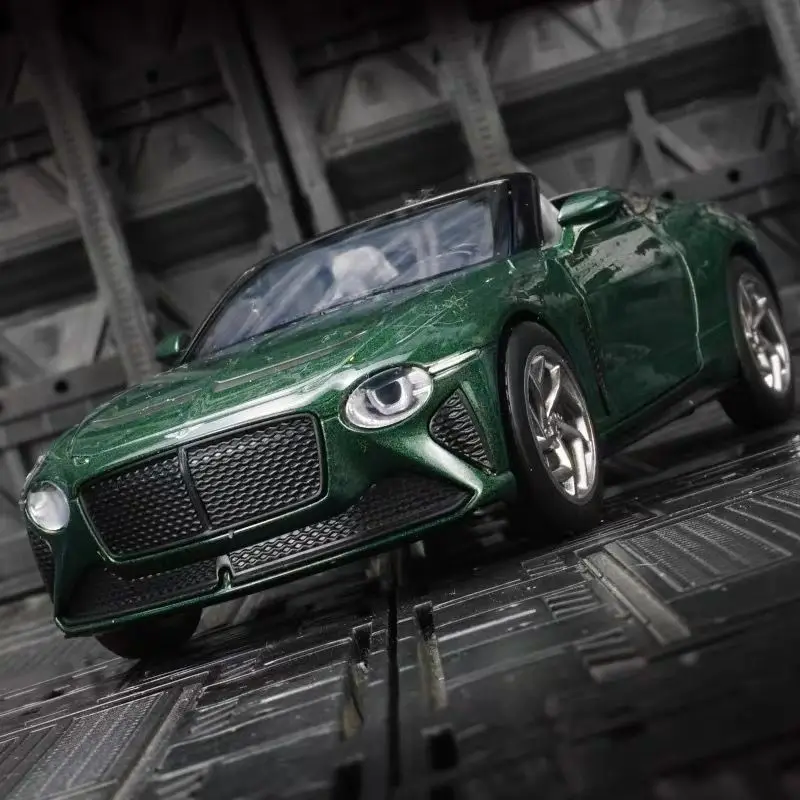 

Модель автомобиля Bentley Mulliner Bacalar 1:32, литая металлическая спортивная машина, имитация звука и света, подарок для детей
