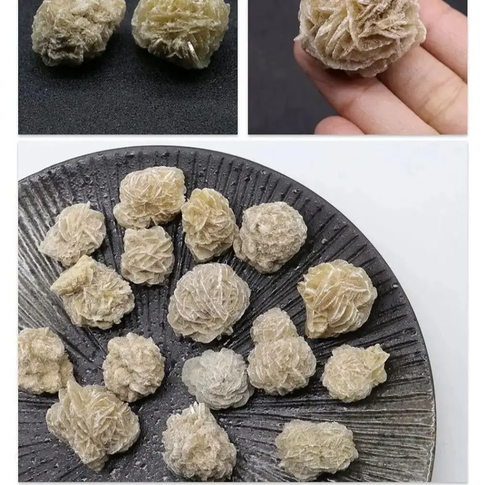 Piedra de selenita rosa del desierto, cristal de cuarzo Natural, Reiki, energía curativa, Gema Mineral, espécimen, Adenium, Obesum, decoración del hogar, 10 piezas