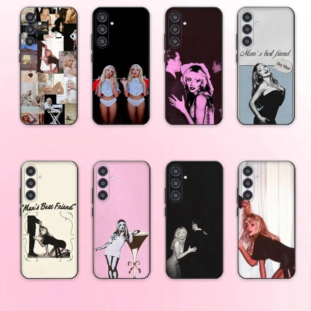

Sabrina Carpenter Mans Best Friend phone Case For Samsung Galaxy A73,A72,A71,A70,A53,A52,A51,Others Soft Black Shell