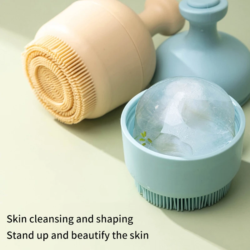 Ice Face Roller Ice Cube Beauty Massage Silicone Ice Mold For Eye Puffiness Shrink PoresIce Compress Instrument Brush Integrated