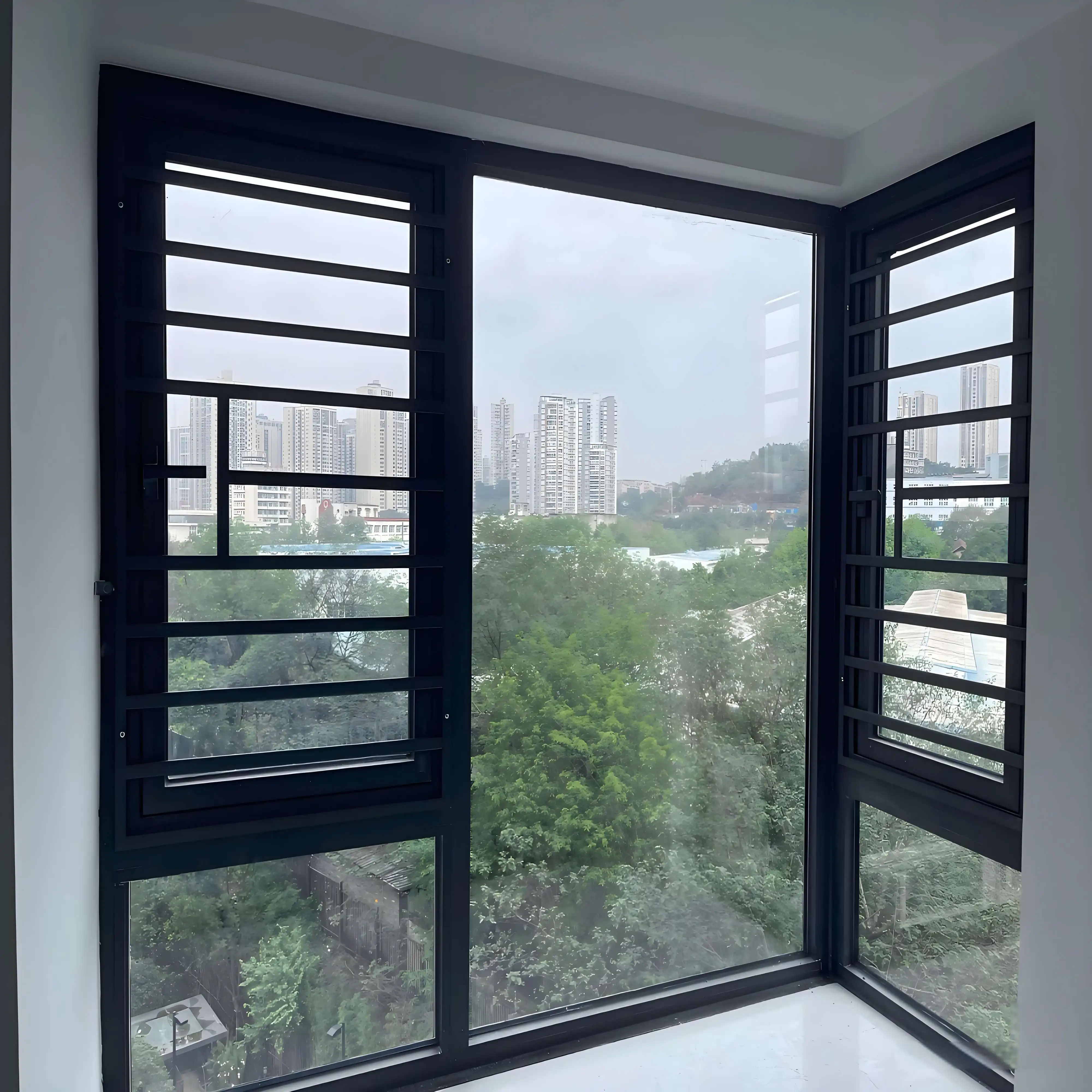 Modern Architectural Aluminum Thermal Break Window System for Villa Casement Tilt Turn Fixed Optional Guards Grilles Combination