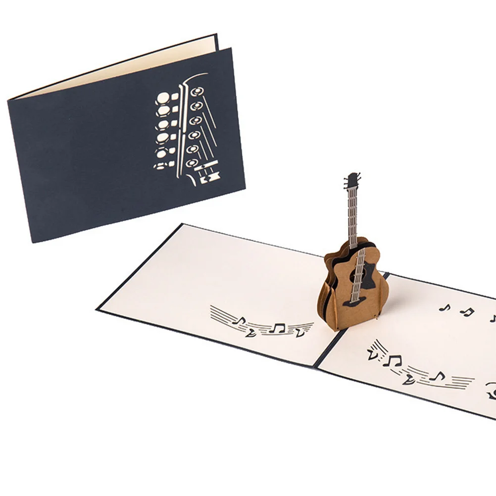 

1Pcs 3D Greeting Card with Music Pop-Up Design for Birthday Thank You Card for Friends Classmates Sweet