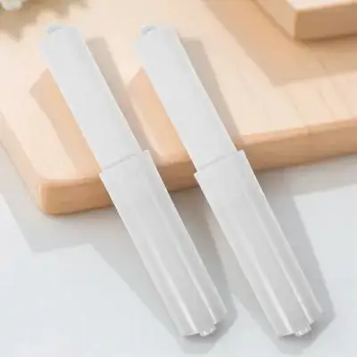 2Pcs Plastic Spring Loaded Toilet Paper Holder Replacement Rod Retractable Spindle Easy Installation Bathroom Accessory Toilet