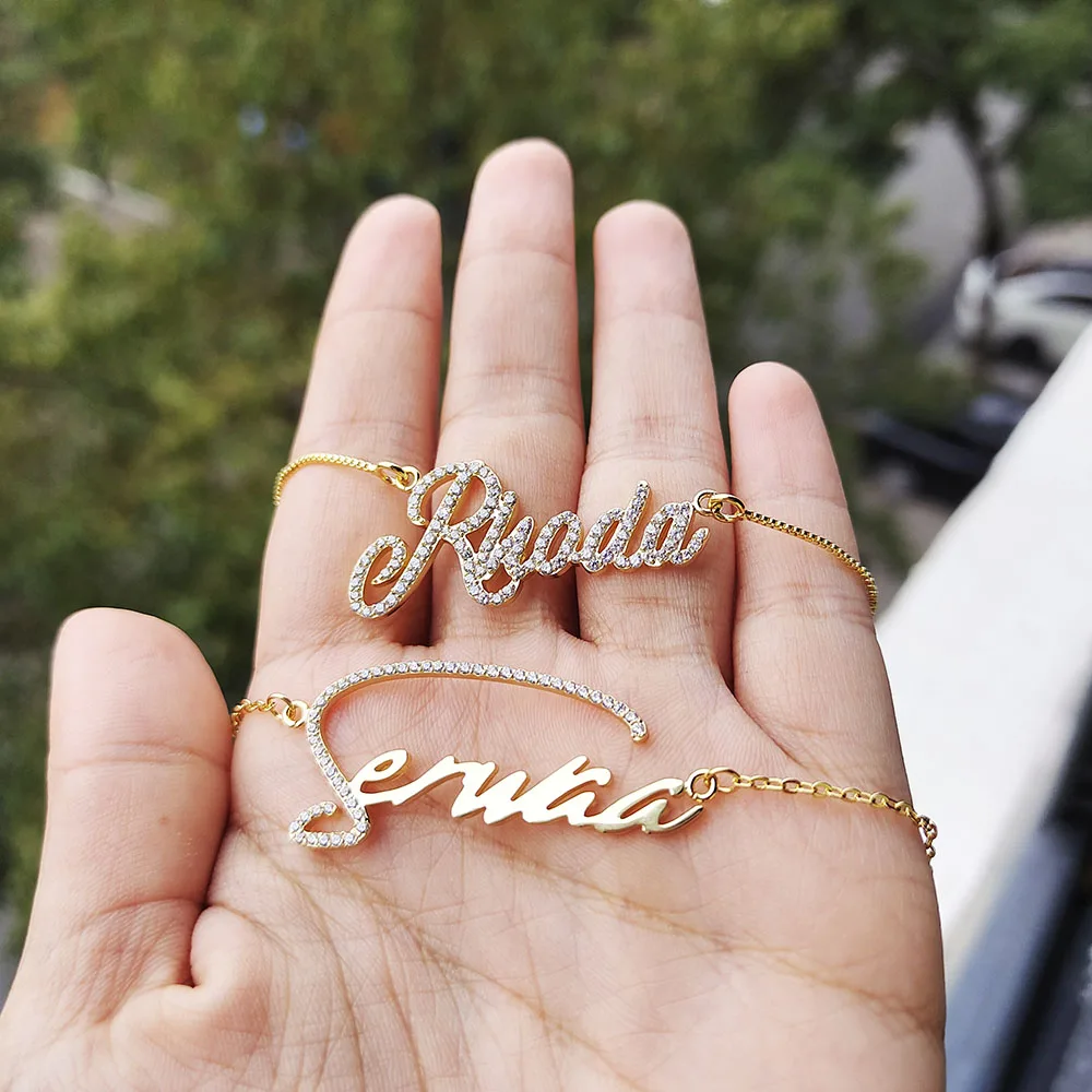 Imagem -03 - Pingente de Cristal Letras Colar para Mulheres Jóias Personalizadas Nome Personalizado Colar 925 Prata Esterlina Jóias Personalizadas 2023 Novo