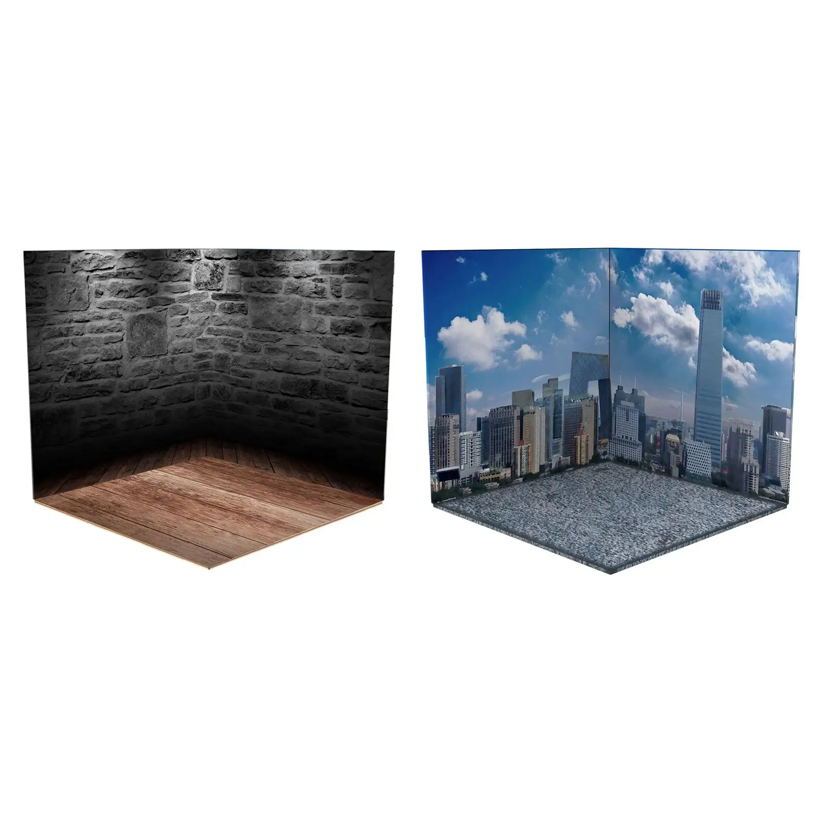 

1/12 Backdrop Display Layout Organizer Show for Figures Dolls Vehicle Toy